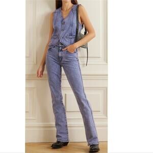 NWTG Mother Desperado Heel Jeans – Paisley Purple – Size 27 – Statement Denim